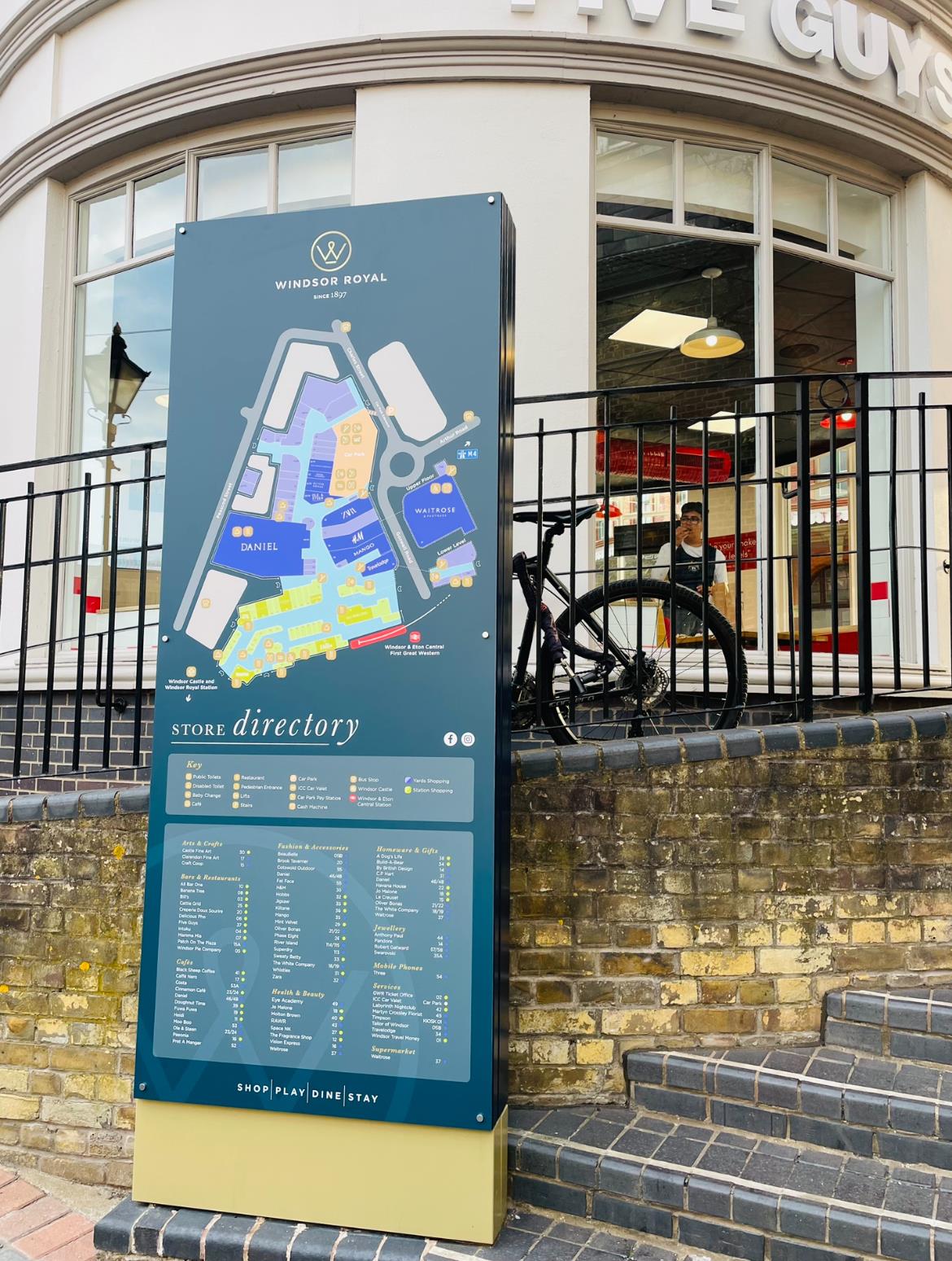 Transforming Wayfinding at Windsor Royal: New Totem Signs by ONE FOUR DESIGN